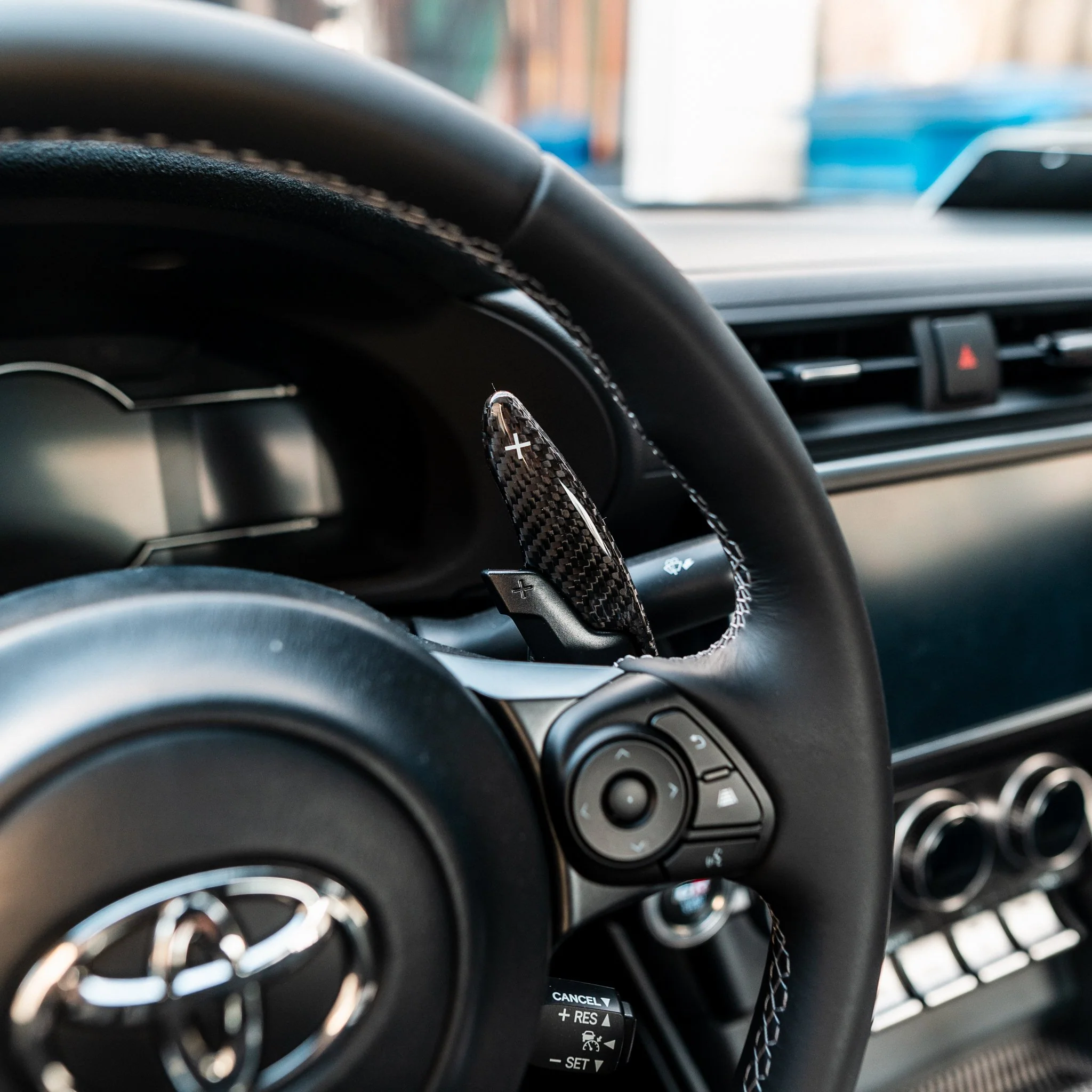 Driven.Media Carbon Fiber Automatic Shifter Paddles - 2022+ Toyota GR86 / Subaru BRZ - Image 4