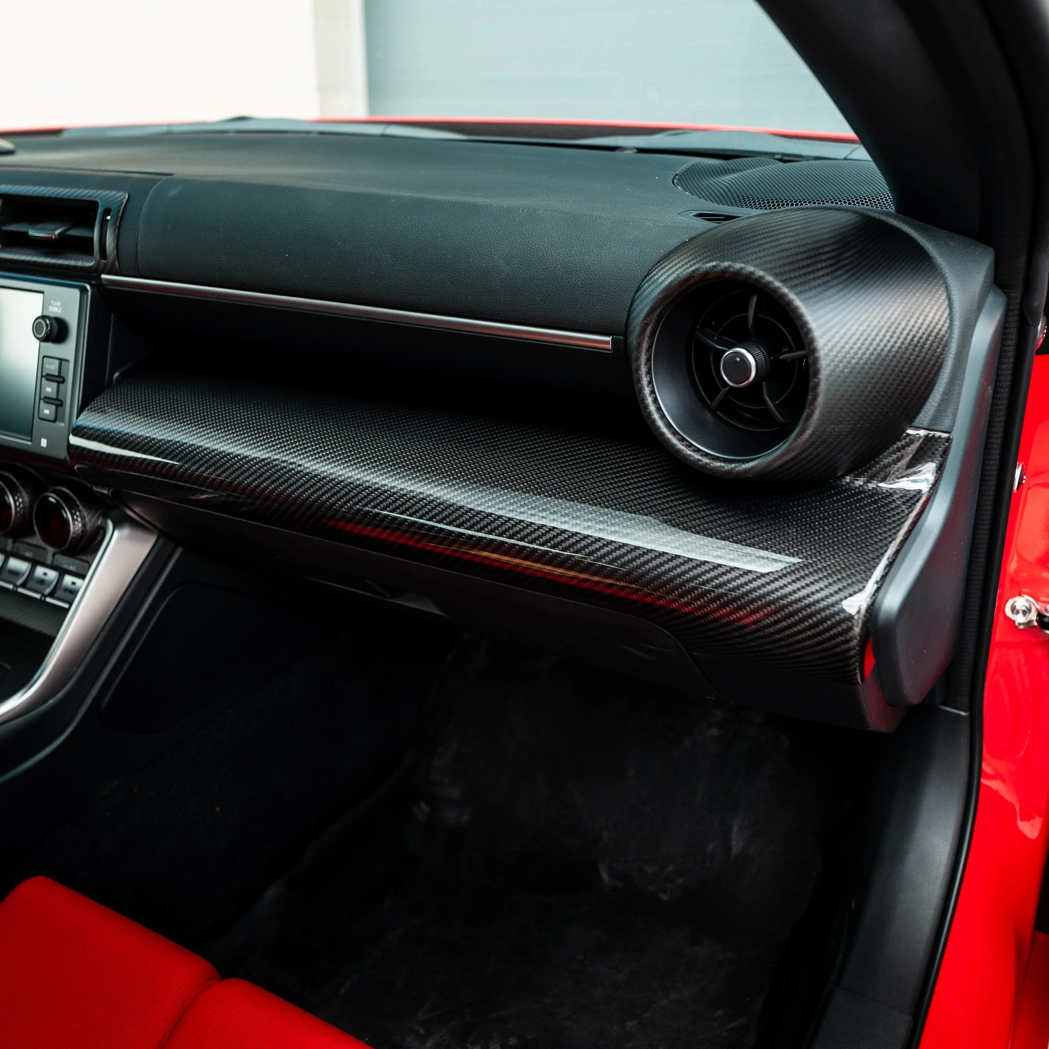 Driven.Media Carbon Fiber Glovebox Dashboard Cover - 2022+ Toyota GR86 / Subaru BRZ - Image 5