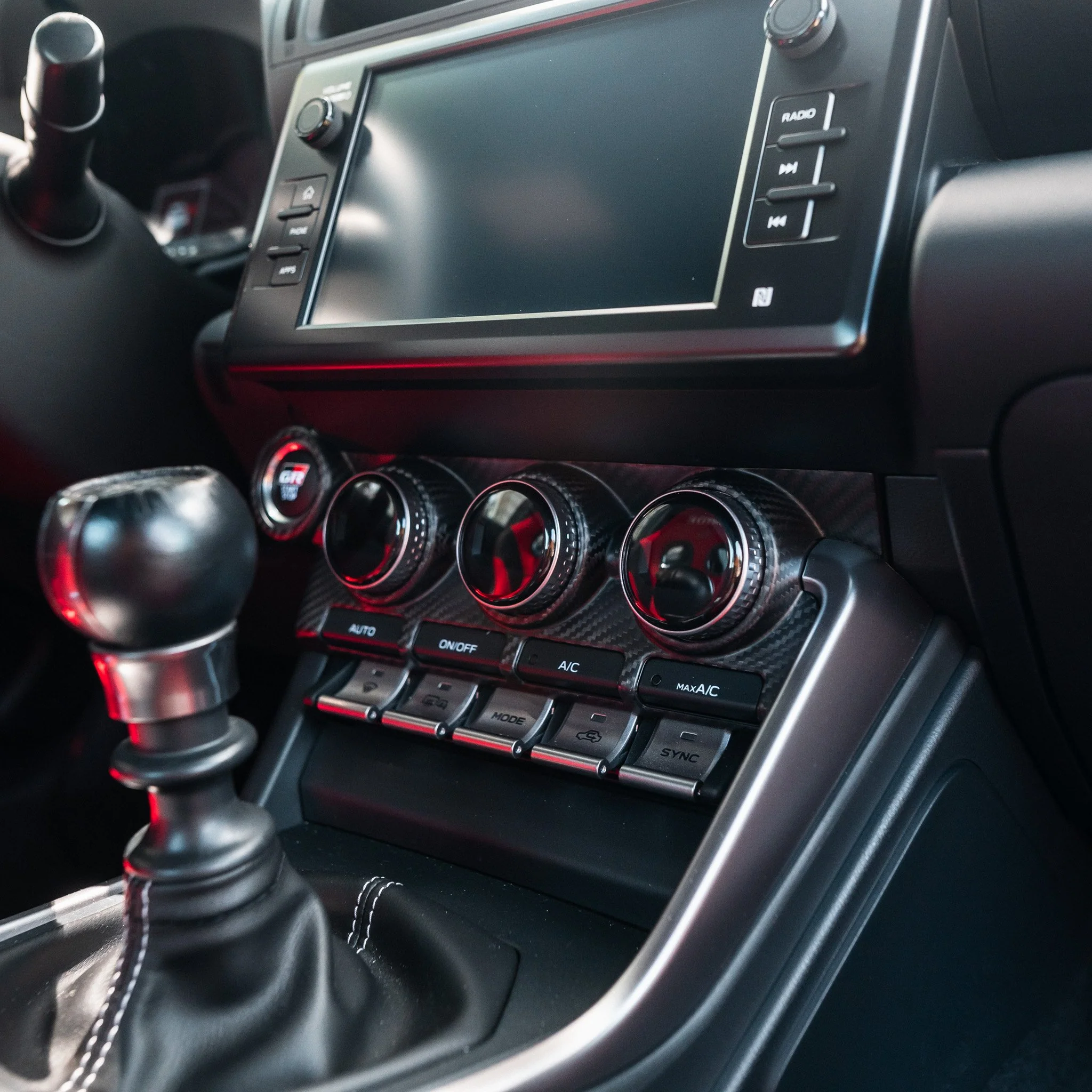 Driven.Media Carbon Fiber Knob Panel Cover - 2022+ Toyota GR86 / Subaru BRZ - Image 6
