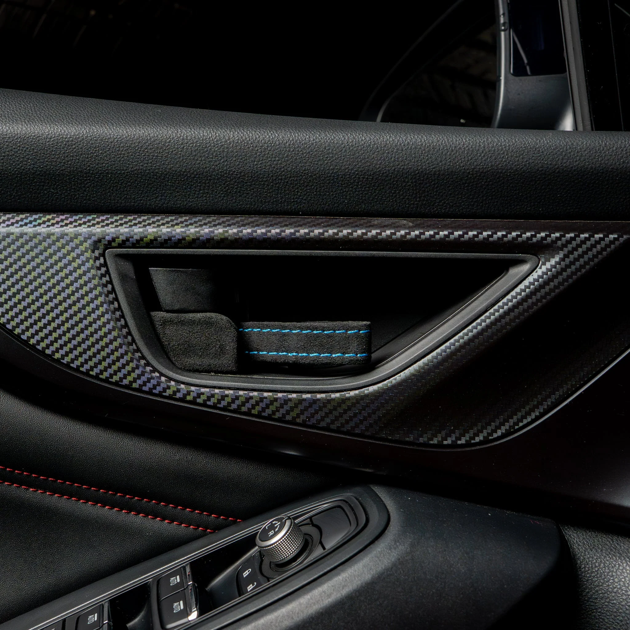Billetworkz Alcantara Door Pull Strap Kit - 2022+ Subaru WRX / BRZ / Toyota GR86 - Image 15
