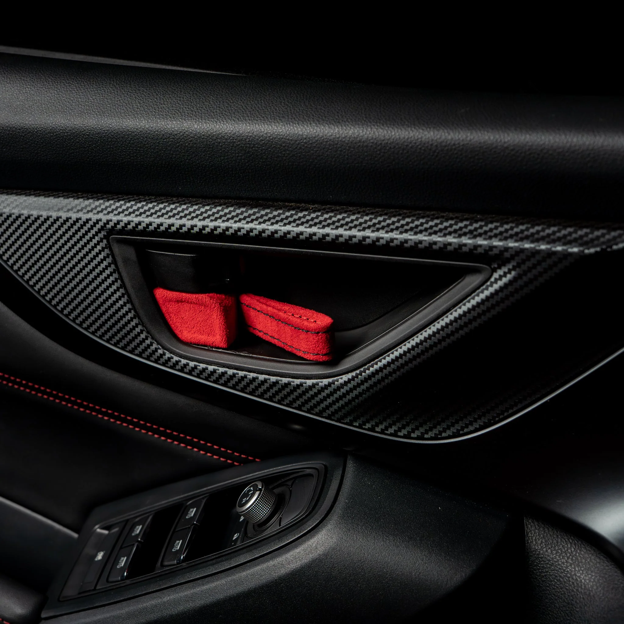 Billetworkz Alcantara Door Pull Strap Kit - 2022+ Subaru WRX / BRZ / Toyota GR86 - Image 24