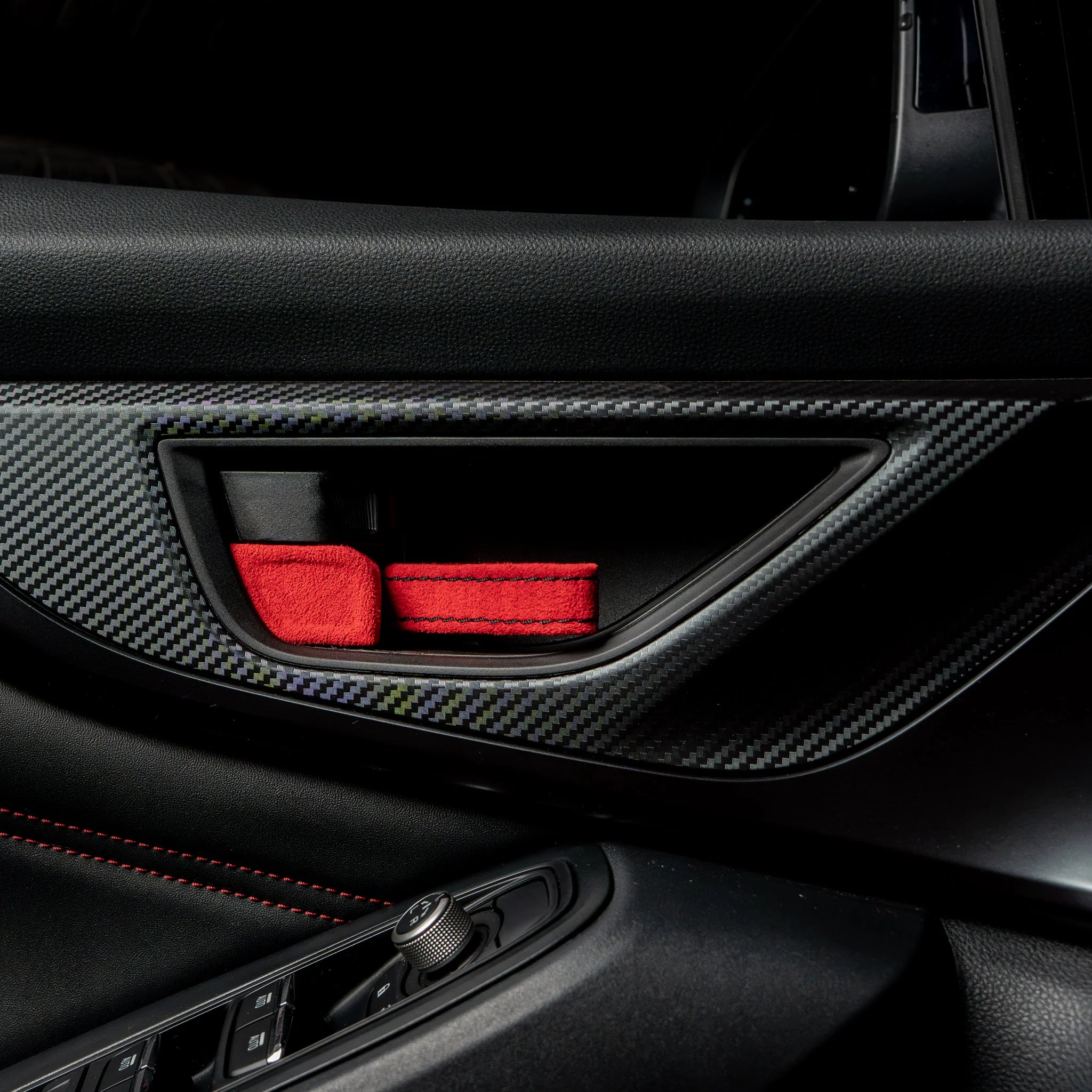 Billetworkz Alcantara Door Pull Strap Kit - 2022+ Subaru WRX / BRZ / Toyota GR86 - Image 25