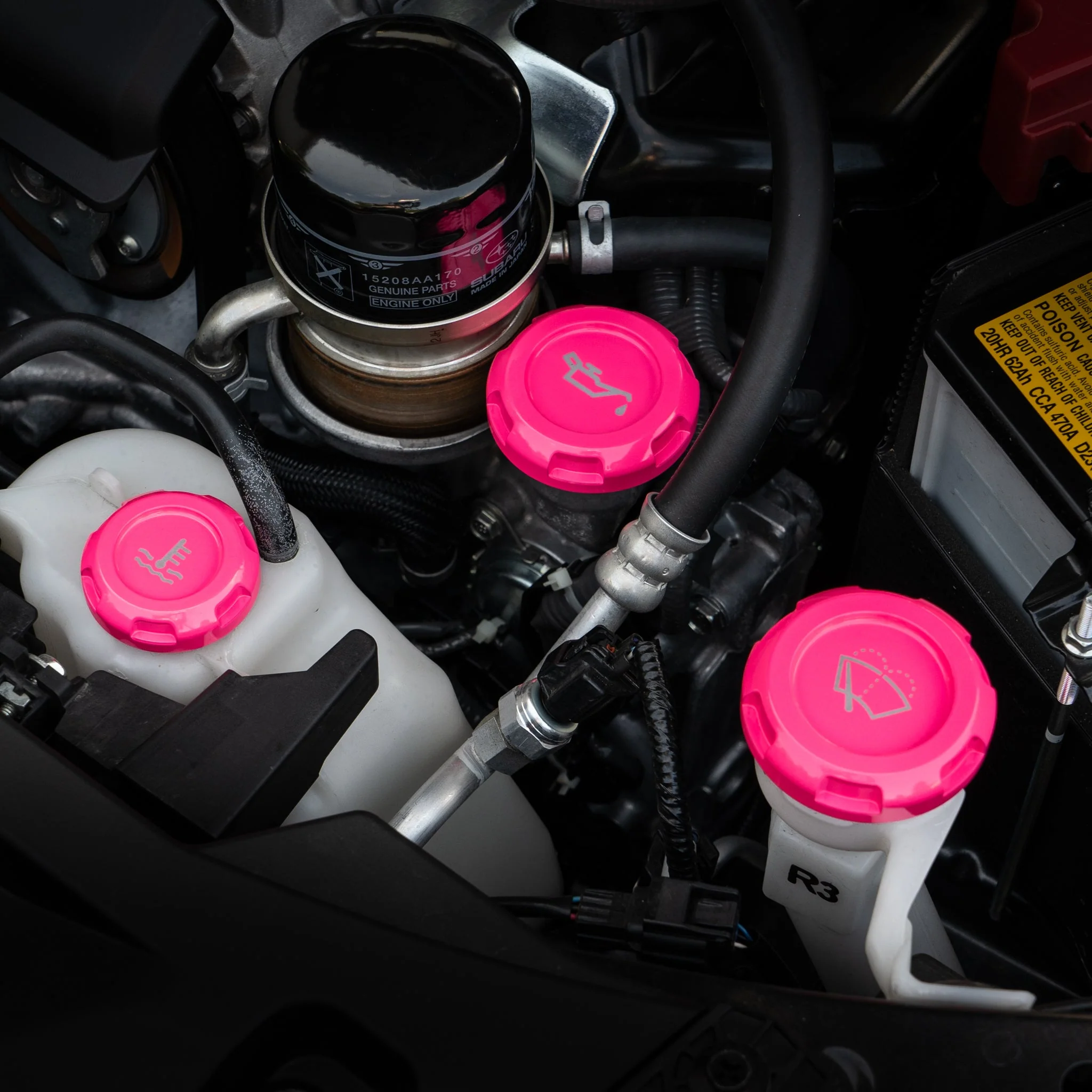 Billetworkz Engine Bay Caps – 2013–2022+ Subaru BRZ / Toyota 86 & GR86 / 13–16 Scion FR-S - Image 34