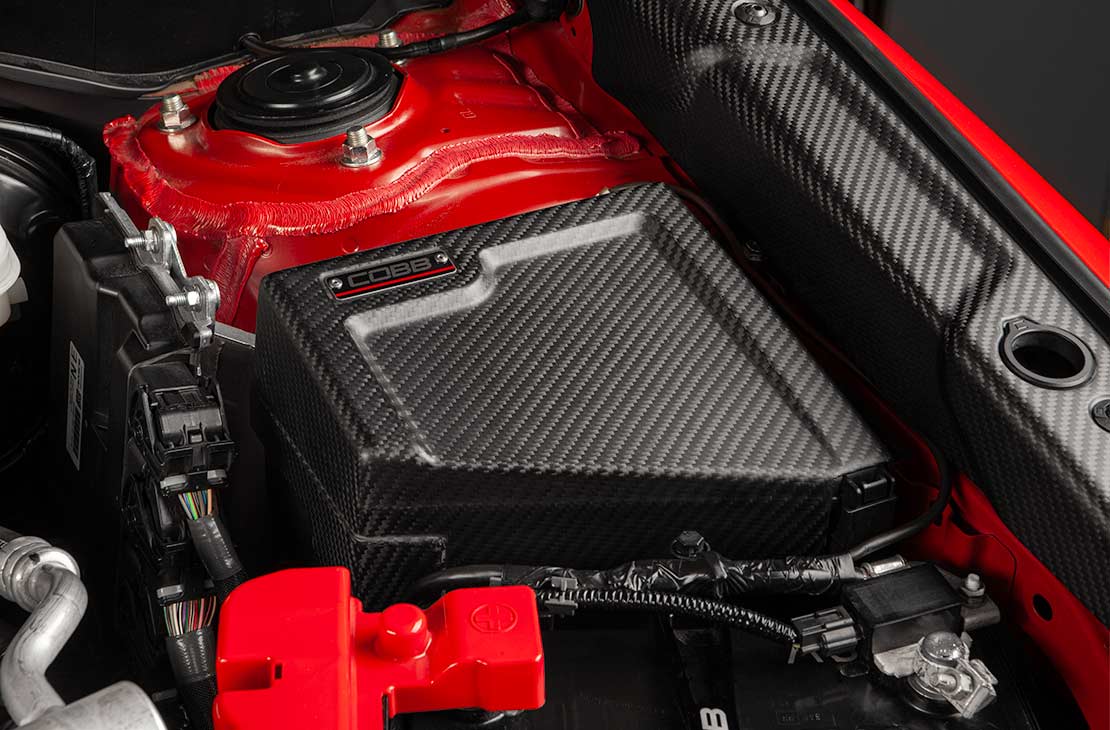 COBB Redline Driver Side Carbon Fiber VB Fuse Cover – 2022+ Subaru WRX - Image 7