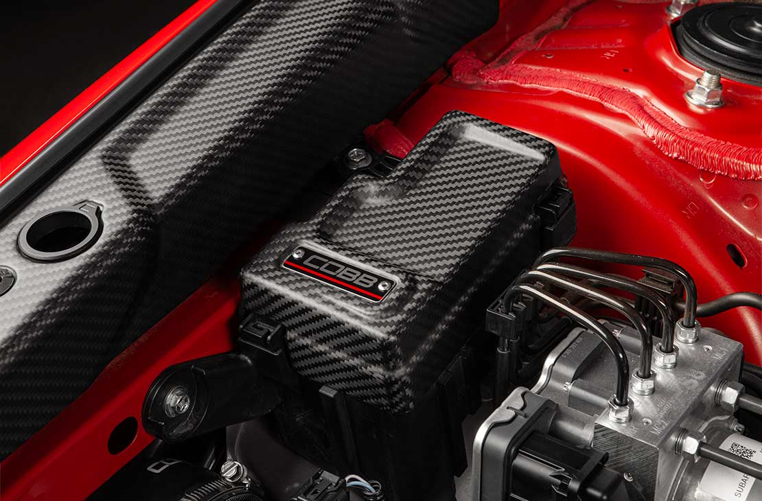 COBB Redline Driver Side Carbon Fiber VB Fuse Cover – 2022+ Subaru WRX - Image 8
