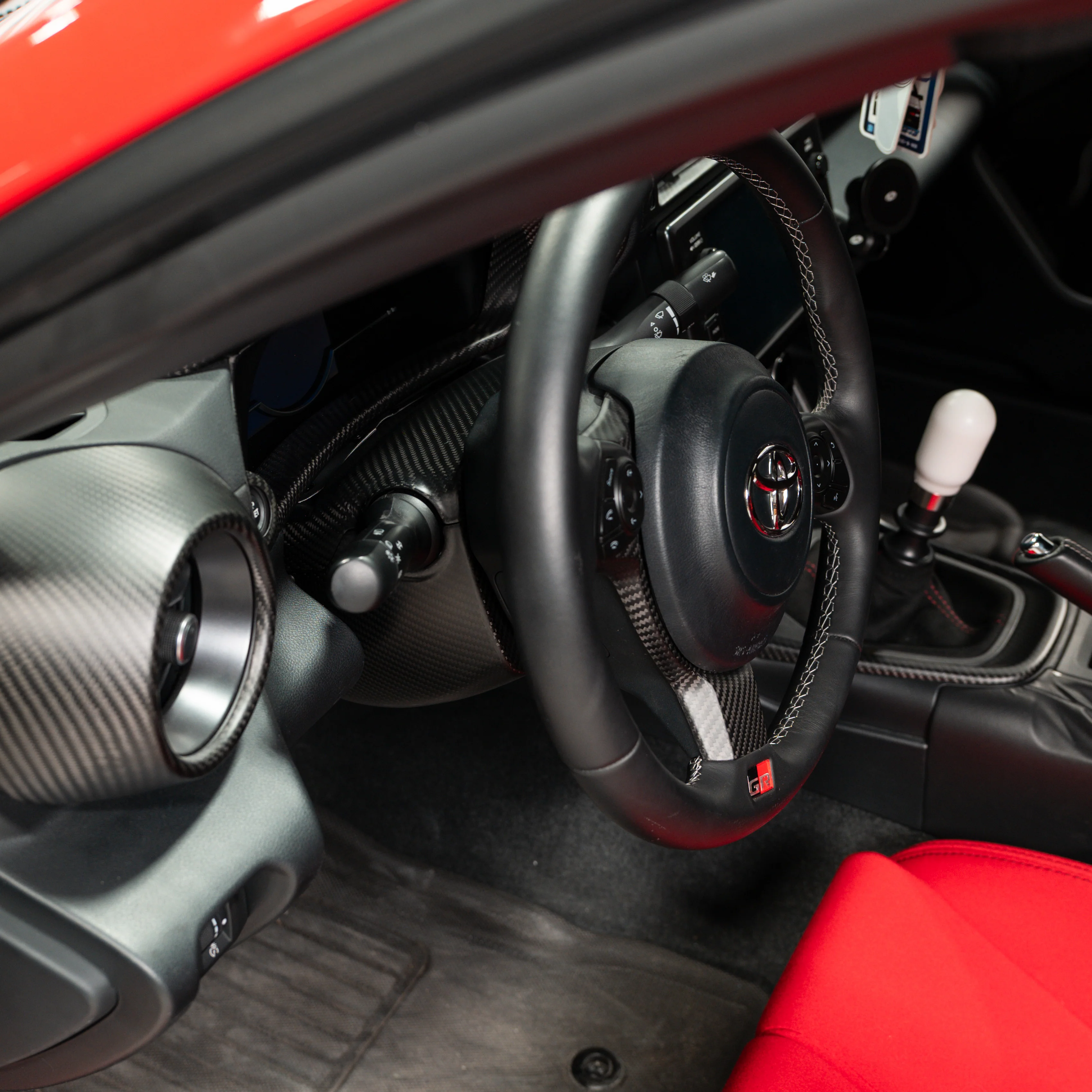 Driven Media Carbon Fiber Steering Wheel Column - 2022+ Toyota GR86 / Subaru BRZ - Image 2