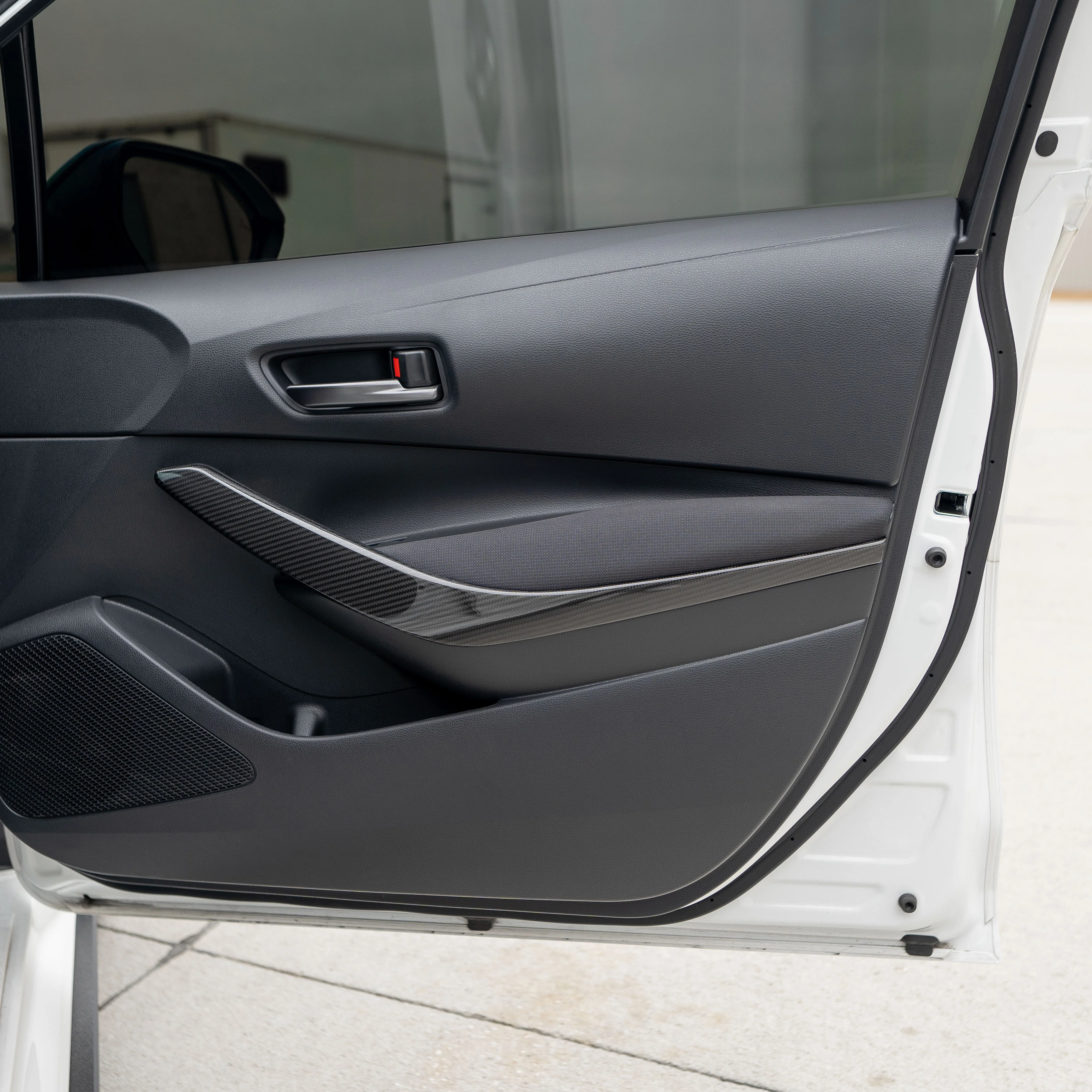 Driven.Media Carbon Fiber Front Inner Door Handle Covers - 2023+ Toyota GR Corolla - Image 4