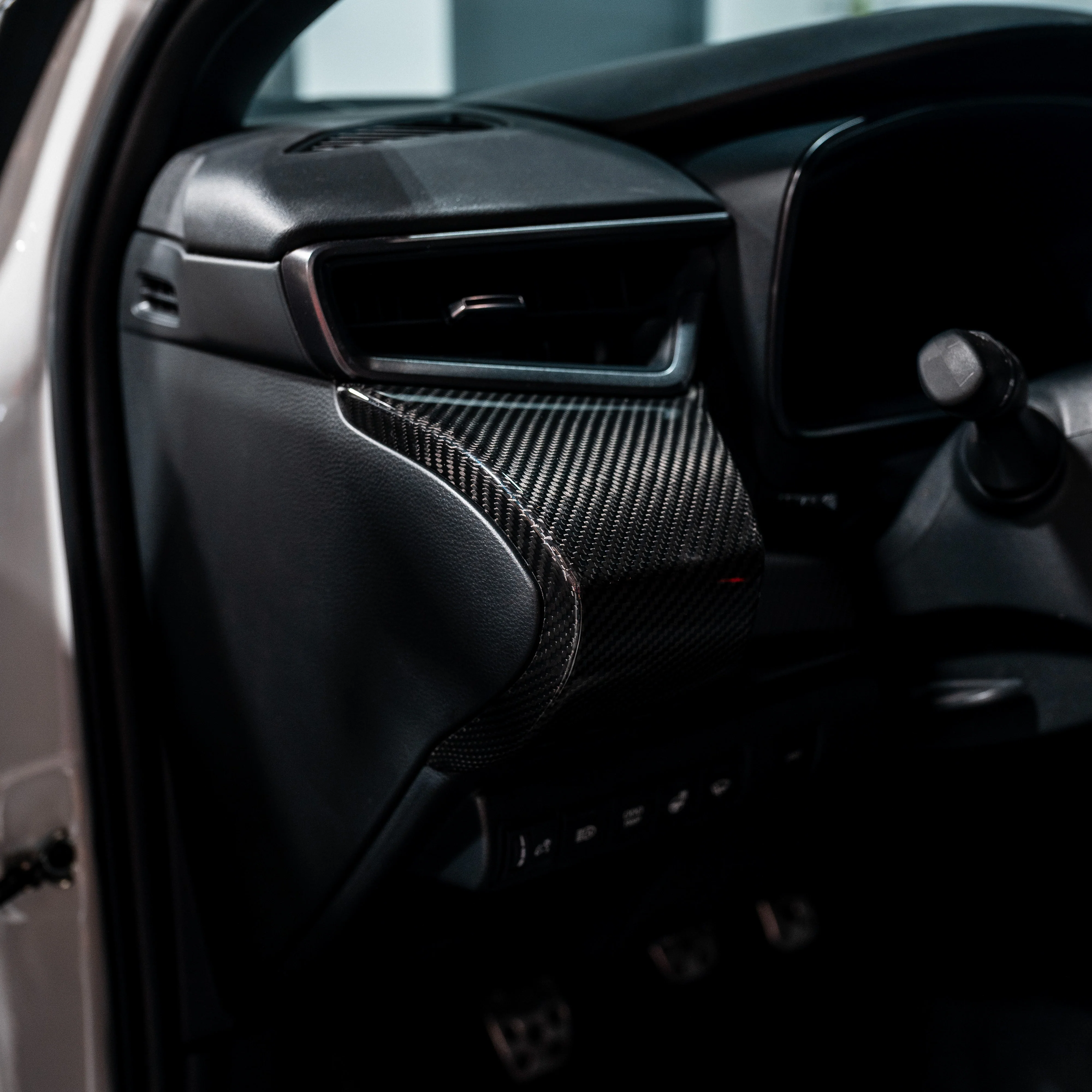 Driven.Media Carbon Fiber Lower Driver Dashboard Trim - 2023+ Toyota GR Corolla - Image 4