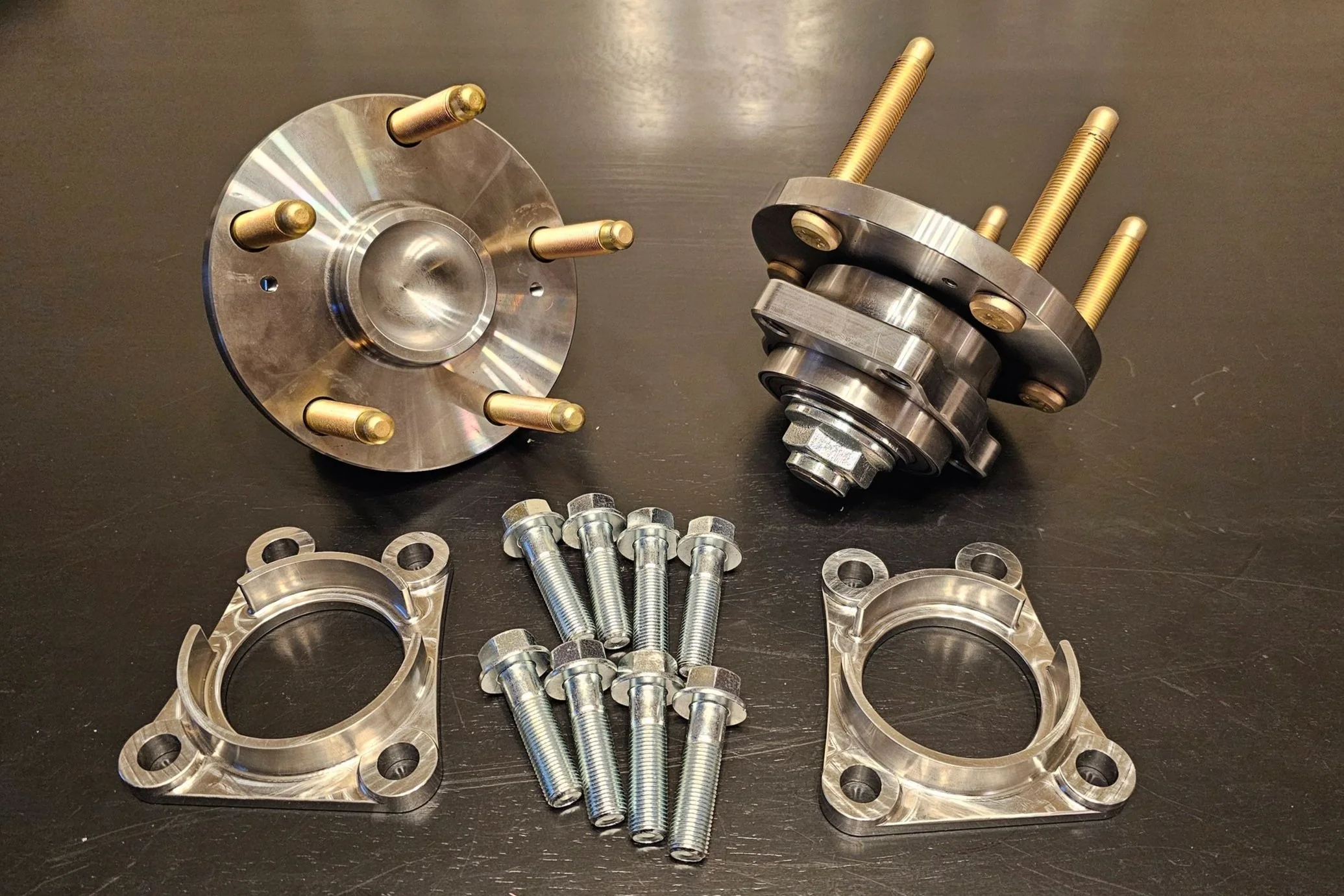 Dtec Serviceable Billet Chromoly 5x114.3/100 Front Hub Converion Kit - 13-16 FR-S / GT86 / 13-22+ BRZ / 22+ GR86 - Image 3