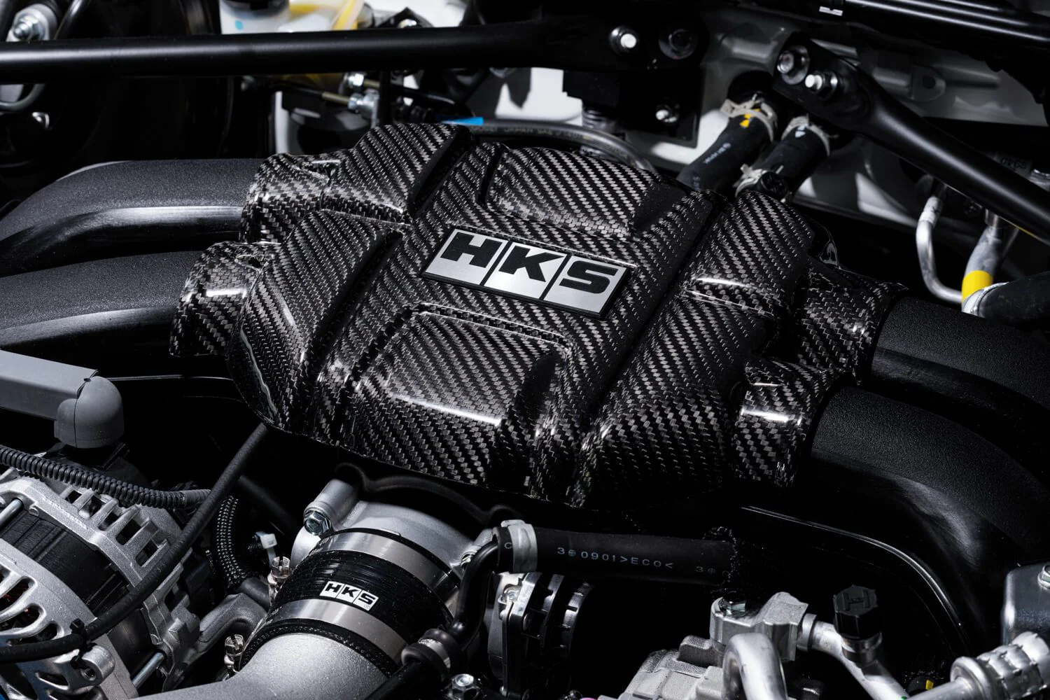 HKS DryCarbon Engine Cover – 2022+ Toyota GR86 / Subaru BRZ - Image 3