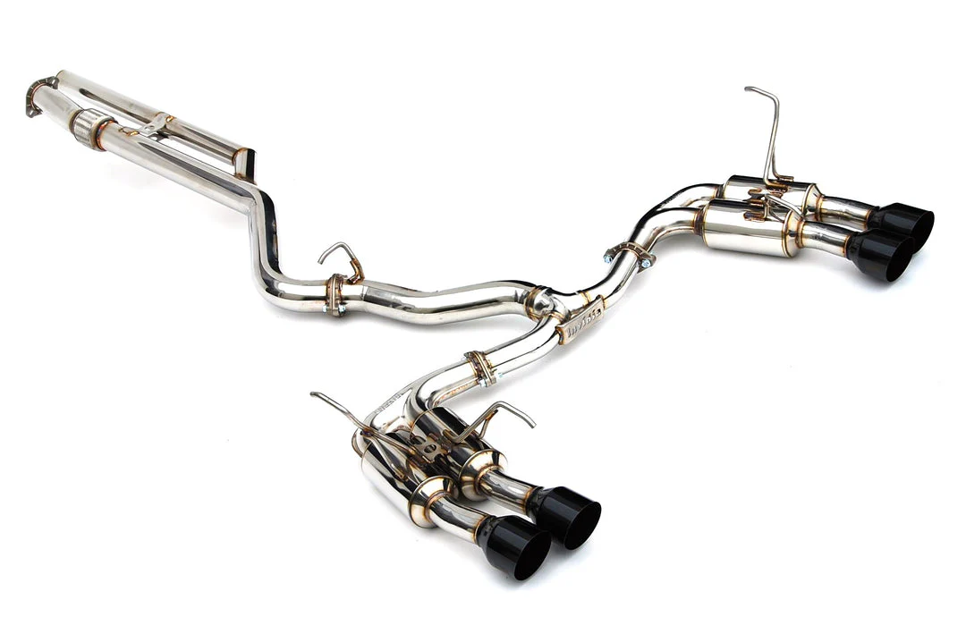 Invidia R400 Gemini Cat-Back Exhaust Single Layer Quad Tip - 2022+ Subaru WRX - Image 4