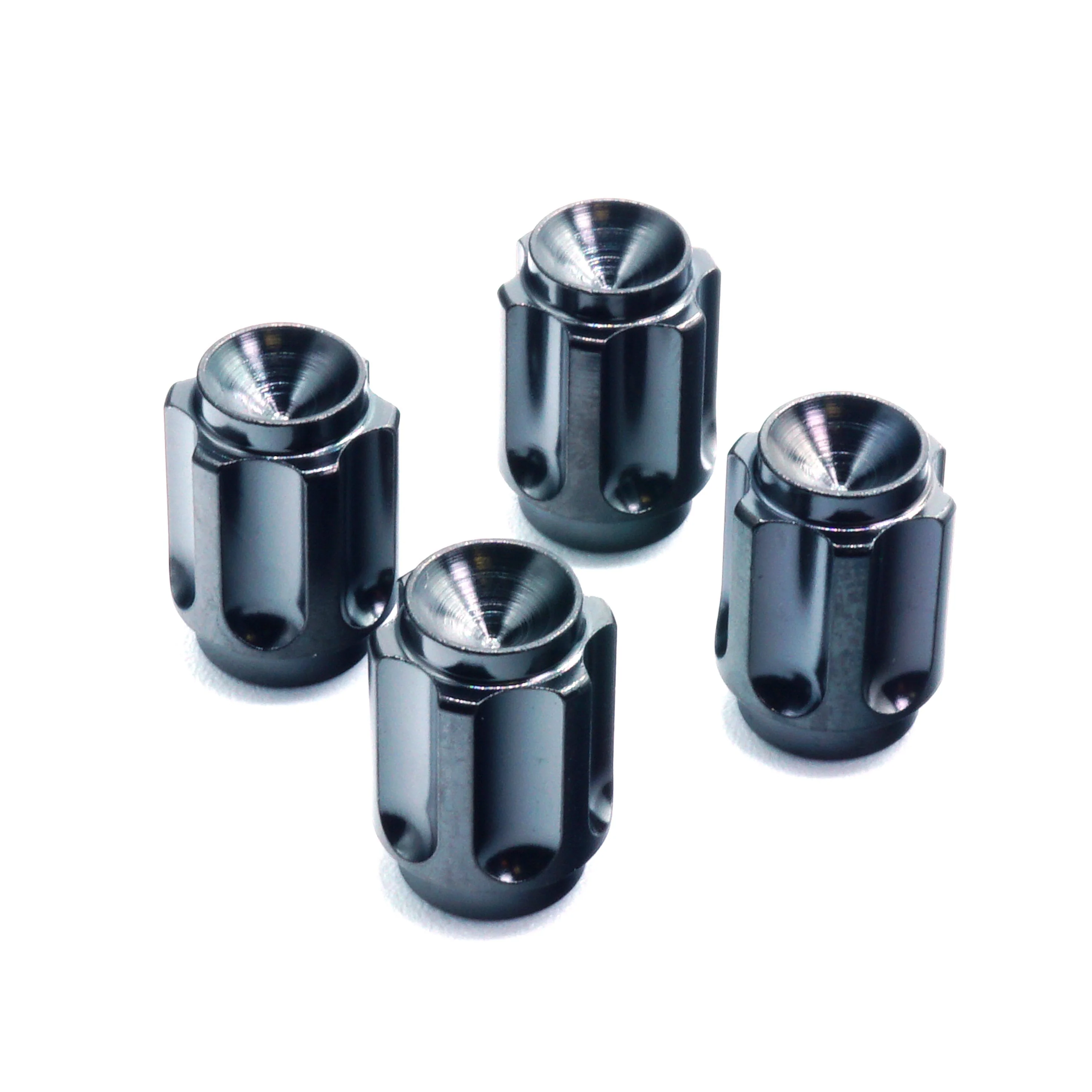 Fast Turn Fittings Dress Up Bolts Gear Titanium Valve Stem Caps - Set of 4 - Image 3