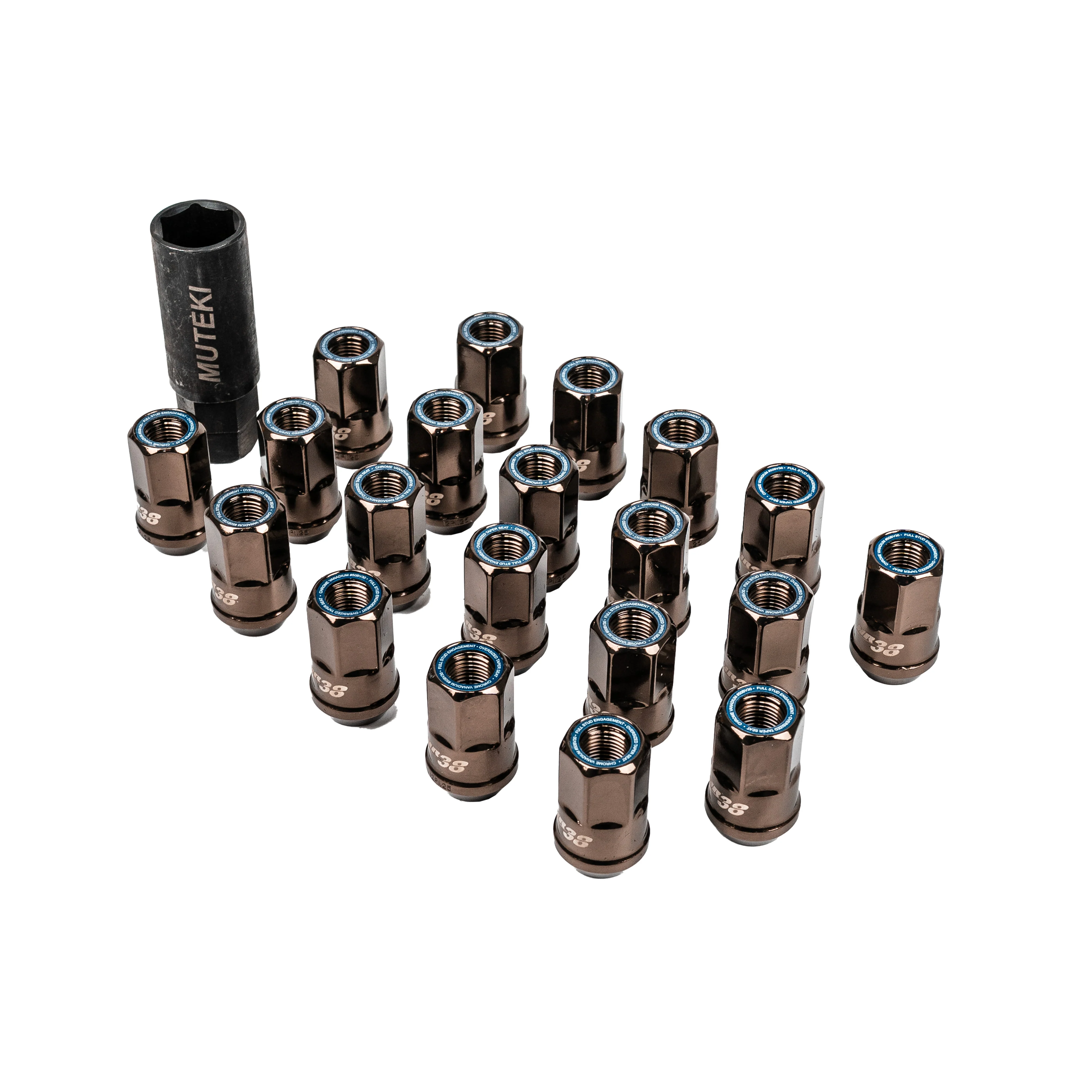 Wheel Mate Muteki Titanium Chrome HR38 Open End Lug Nuts 12x1.25 - Scion FR-S / Toyota 86 / GR86 / Subaru BRZ / WRX / STI - Image 8